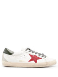 Super-Star trainers with red suede
