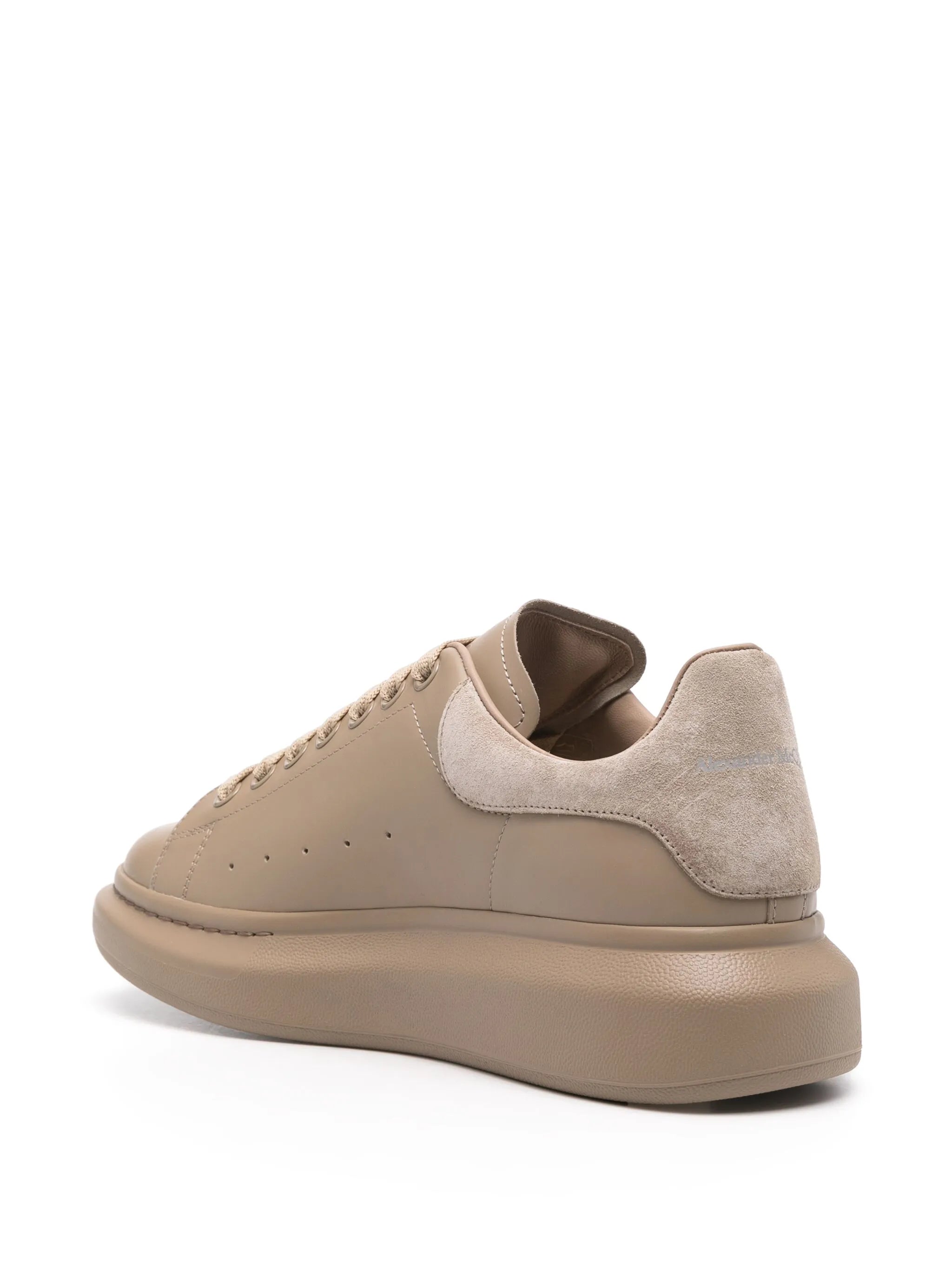 Oversized leather sneakers