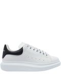Oversized leather lace-up sneakers