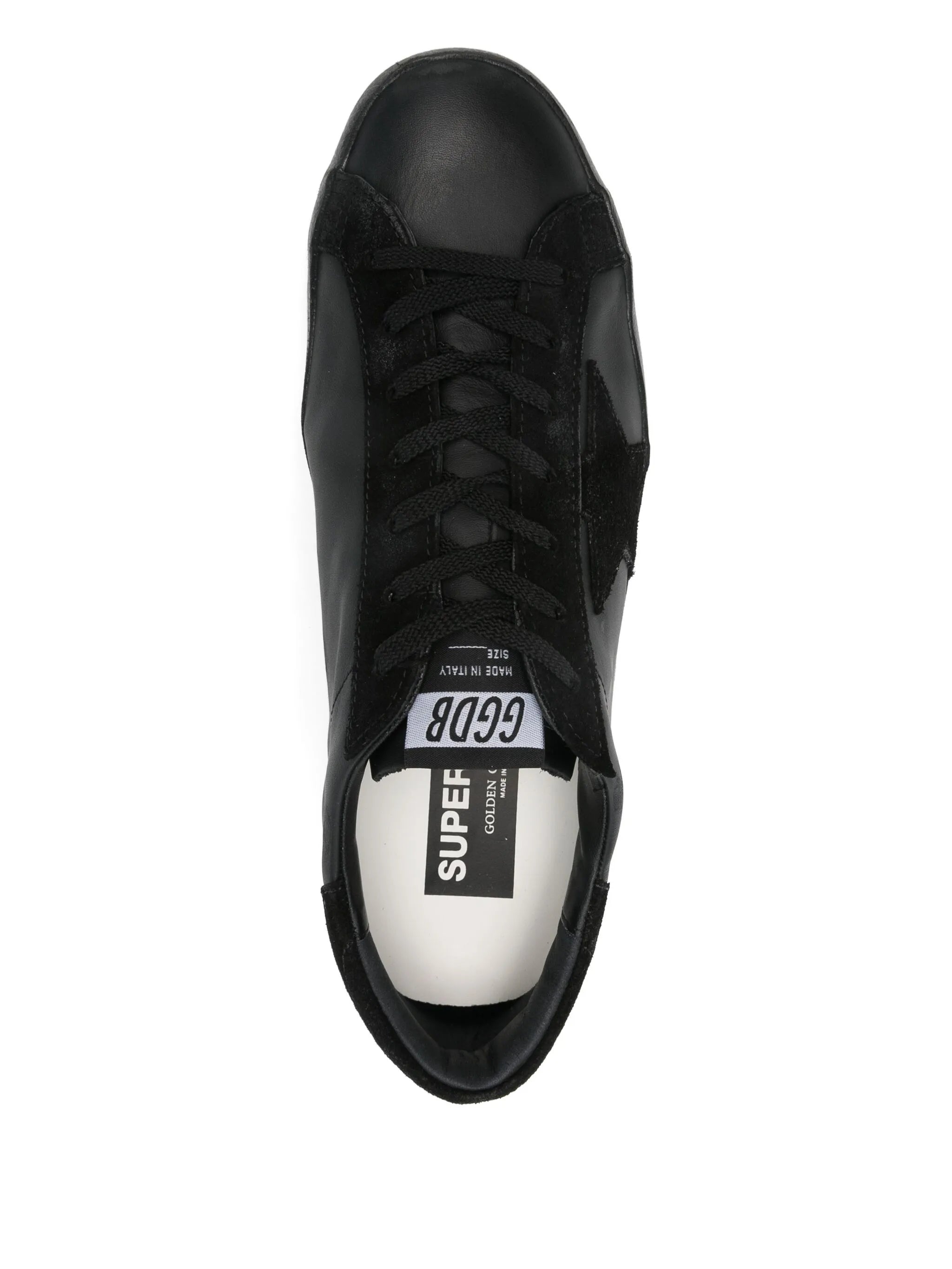 Super-Star trainers in black nappa